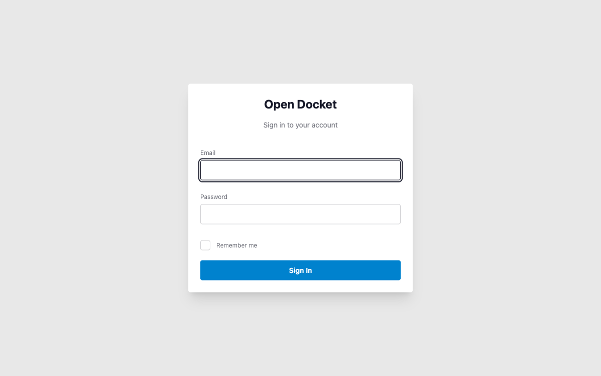 Login Page